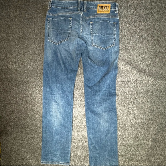 Diesel Safado-X Jeans 34 x 30 Straight Leg Button Fly Pants Medium Light Wash - Picture 5 of 14